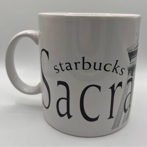 Starbucks White and Black Sacramento Mug